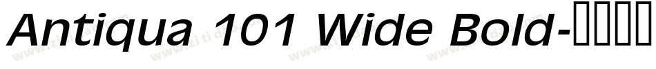 Antiqua 101 Wide Bold字体转换